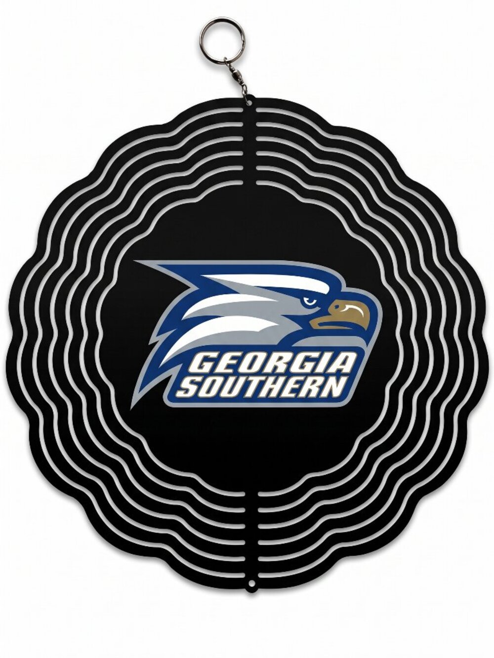 10" Georgia Southern Metal Kinetic Wind Spinner - Outdoor Garden Hanging Decor